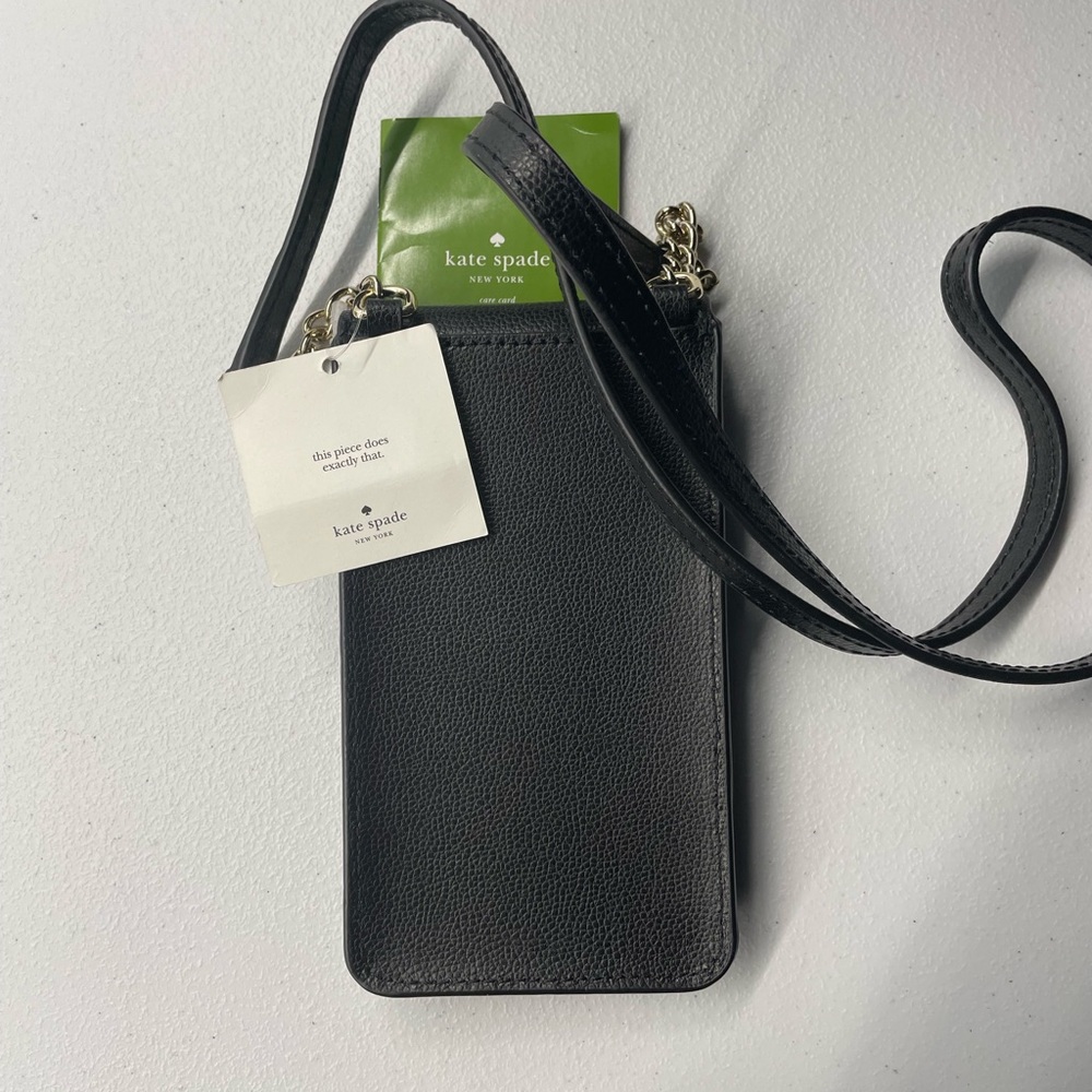 Kate Spade Black Pebbled Crossbody Bag NWT - Picture 8 of 9